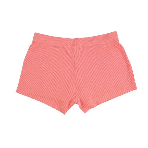 P.J. Salvage Womens Basic Pajama Shorts, coral, S - Picture 2 of 2